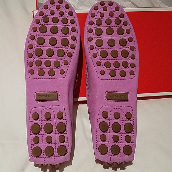 Coach Nadia Nubuck Driving Loafers Moccasins - Picture 3 of 6